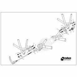 Adaptateur De Fixation Porte-bagage Sur Cadre Sans Oeillet Tubus -Promos Sacoches Vélo Magasin adaptateur de fixation porte bagage sur cadre sans oeillet tubus full 3