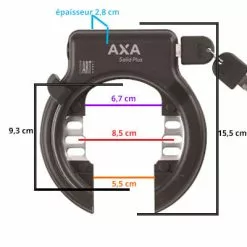 Antivol De Cadre + Câble Axa Solid Plus XL -Promos Sacoches Vélo Magasin antivol de cadre cable axa solid plus xl full 6
