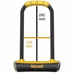 Antivol De Vélo U Longue Anse Pitbull LS Onguard -Promos Sacoches Vélo Magasin antivol de velo u longue anse pitbull ls onguard full 5