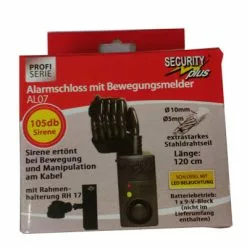 Point Antivol Spirale Avec Alarme Sirène Security Plus -Promos Sacoches Vélo Magasin antivol spirale avec alarme sirene security plus full 3