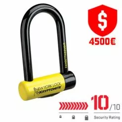 Antivol Vélo U à Clé New York Fahgettaboudit Mini Kryptonite -Promos Sacoches Vélo Magasin antivol velo u a cle new york fahgettaboudit mini kryptonite full
