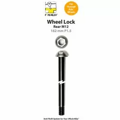Antivol Pour Roues Avant Et Arrière à Axe Traversant M12 Pinhead -Promos Sacoches Vélo Magasin axe antivol traversant roue arriere m12 162 1.5