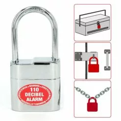 Cadenas Avec Alarme Pour Accessoire Et Cable Vélo Lock Alarm -Promos Sacoches Vélo Magasin cadenas avec alarme pour accessoire et cable velo lock alarm full 3