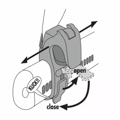 Crochets Et Poignée Quick Lock 2.1 Pour Sacoches De Vélo Ortlieb 2 Crochets Et Poignée Quick Lock 2.1 Pour Sacoches De Vélo Ortlieb - Image 2