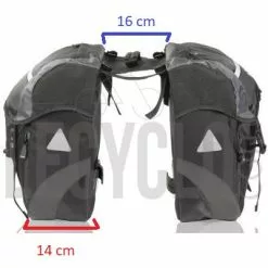 Double Sacoches Cavalières Pour Vélo 30L XLC -Promos Sacoches Vélo Magasin double sacoches cavalieres pour velo 30l xlc full 4