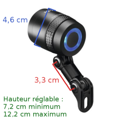 Busch-mueller Eclairage Vélo 100 Lux Sur Fourche IQ-X Noir Busch And Muller -Promos Sacoches Vélo Magasin eclairage velo 100 lux sur fourche iq x noir busch and muller full 6