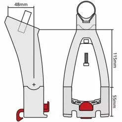 Extendeur De Fixation KlickFix Pour Selle De Vélo -Promos Sacoches Vélo Magasin extendeur de fixation klickfix pour selle de velo full 3