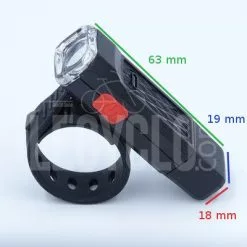 Brandless Feu Avant LED étanche Micro USB -Promos Sacoches Vélo Magasin feu avant led etanche micro usb full 5