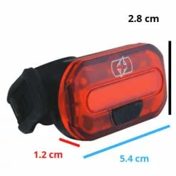 Feu Vélo Arrière à LED Sur Tige De Selle Oxford -Promos Sacoches Vélo Magasin feu velo arriere a led sur tige de selle oxford full 3