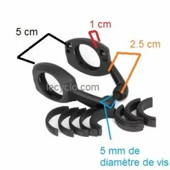 Busch-mueller Fixation Sur Cintre Pour Feu Avant Sur Fourche Busch And Muller -Promos Sacoches Vélo Magasin fixation sur cintre pour feu avant sur fourche busch and muller full 6