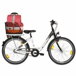 Grand Panier De Vélo Noir Sur Porte Bagage Arrière Class Basil -Promos Sacoches Vélo Magasin grand panier de velo noir sur porte bagage arriere class basil full 6