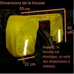 Hook Housse Protection Pluie Pour Double Sacoche Vélo -Promos Sacoches Vélo Magasin housse protection pluie pour double sacoche velo full 3