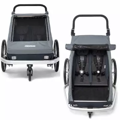 Kid Vaaya 2 Croozer Remorque Vélo Pour Deux Enfants 3 Kid Vaaya 2 Croozer Remorque Vélo Pour Deux Enfants - Image 3