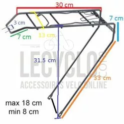 Point Porte Bagage Arrière Noir Pour Vélo 26 Pouces -Promos Sacoches Vélo Magasin porte bagage arriere noir pour velo 26 pouces full 4