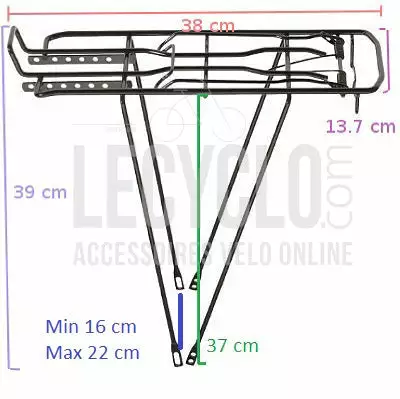 Monz Porte Bagage Arrière Noir 5 Monz Porte Bagage Arrière Noir - Image 5