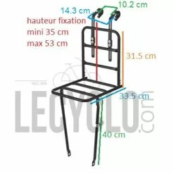 Porte Bagage Avant Large Du Vélo BASIL -Promos Sacoches Vélo Magasin porte bagage avant large du velo basil full 3