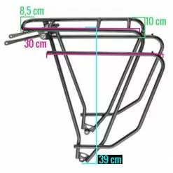 Porte Bagage De Vélo TUBUS Logo Evo Noir -Promos Sacoches Vélo Magasin porte bagage de velo tubus logo evo noir full 4