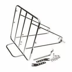 Porte-bagages Avant Argent Pour Vélo Frontière - BLB -Promos Sacoches Vélo Magasin porte bagages avant argent pour velo frontiere blb full 5