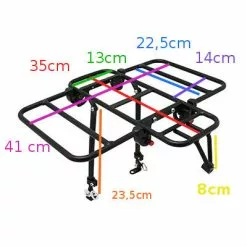 Newton Porte-bagages Vélo Avant à Plateforme Avec Côtés Rabattables -Promos Sacoches Vélo Magasin porte bagages velo avant a plateforme avec cotes rabattables full 5