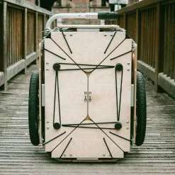 Remorque Vélo Bois Avec Coffre Modulable Flos 2425 Carette -Promos Sacoches Vélo Magasin remorque velo carette flos 2