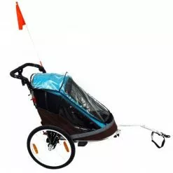 Remorque Vélo Pliable Pour 2 Enfants Maxxus -Promos Sacoches Vélo Magasin remorque velo pliable pour 2 enfants maxxus full 5