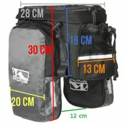 M-Wave Sacoche Avec Extensions Sur Porte Bagage Vélo Auto Agrippante -Promos Sacoches Vélo Magasin sacoche avec extensions sur porte bagage velo auto agrippante full 6