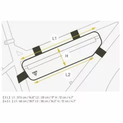 Sacoche De Cadre Pour Vélo MidLoader 4.5 Litres - Topeak -Promos Sacoches Vélo Magasin sacoche cadre topeak midloader 4.5 L mesures