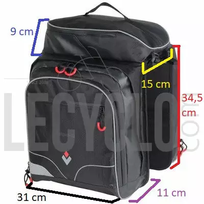 Sacoche Pont Arrière 3 Compartiments Hapo-G 4 Sacoche Pont Arrière 3 Compartiments Hapo-G - Image 4