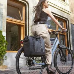 Sacoche Vélo Simple Noire 13 L Grand Shopper Tarpaulin Basil -Promos Sacoches Vélo Magasin sacoche velo simple noire 13 l grand shopper tarpaulin basil full 6