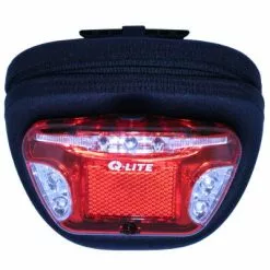 Sacoche Vélo Sur Tige De Selle Avec Fixation Feu - Q-Lite -Promos Sacoches Vélo Magasin sacoche velo sur tige de selle avec fixation feu q lite full 5