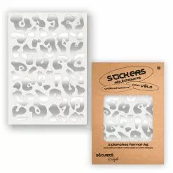 Stickers Réfléchissants Pour Cadre De Vélo Motif Léopard Will B -Promos Sacoches Vélo Magasin stickers velo will b motif leopard blanc