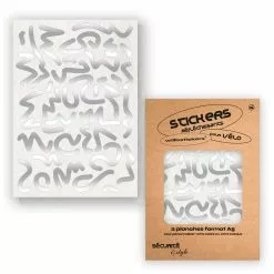 Stickers Réfléchissants Pour Cadre De Vélo Motif Louvre Will B -Promos Sacoches Vélo Magasin stickers velo will b motif louvre blanc