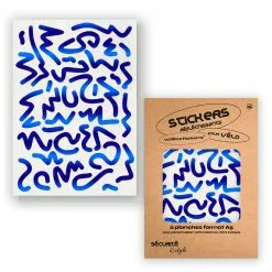 Stickers Réfléchissants Pour Cadre De Vélo Motif Louvre Will B -Promos Sacoches Vélo Magasin stickers velo will b motif louvre bleu