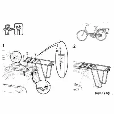 Support Supplémentaire Sur Porte-bagage Vélo - Steco 6 Support Supplémentaire Sur Porte-bagage Vélo - Steco - Image 6