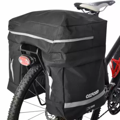 Oxford Triple Sacoche De Vélo Sur Porte-bagage Arrière 2 Oxford Triple Sacoche De Vélo Sur Porte-bagage Arrière - Image 2