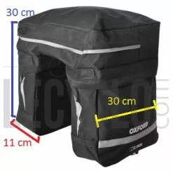 Oxford Triple Sacoche De Vélo Sur Porte-bagage Arrière 6 Oxford Triple Sacoche De Vélo Sur Porte-bagage Arrière -Promos Sacoches Vélo Magasin triple sacoche de velo sur porte bagage arriere full 3