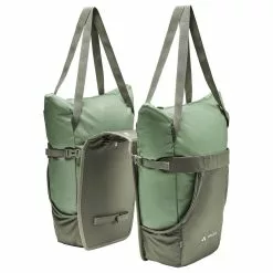 Double Sacoche De Vélo Avec Sacs Cabas TwinShopper Vaude 13 Double Sacoche De Vélo Avec Sacs Cabas TwinShopper Vaude -Promos Sacoches Vélo Magasin twinshopper vaude vert